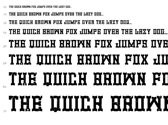 Promotion font waterfall